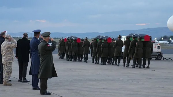 Libya heyeti için Ankara'da tören yapıldı! Uçak kazasında 8 kişi hayatını kaybetmişti